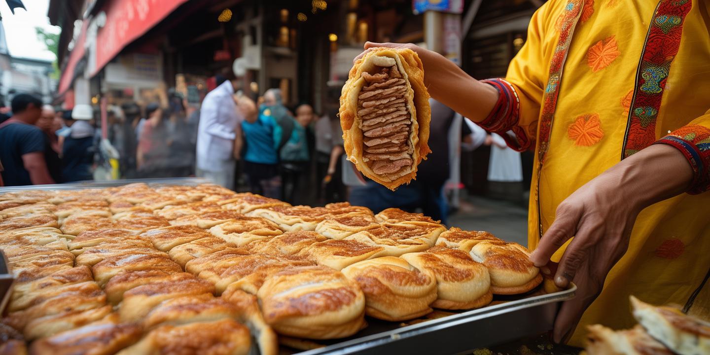 封丘黄袍加身肉夹馍:非遗面饼夹卤肉,日售2000个,传承与创新共舞